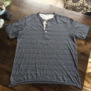 Billy Reid short sleeved henley tee shirt